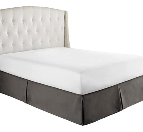 Hc Collection - Falda Gris Para Cama Tamaño Queen - Volante 0