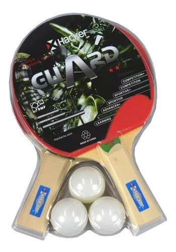 Kit Ping Pong Hacker 2* Guard Blister (1) * Ver Detalle Full 0