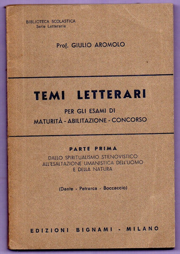 Libro Temi Litterari - G. Aromolo 0