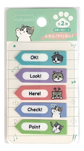 Notas Adhesivas Mofusand Ingles Gato Spiral Cute Japon 0