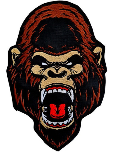 Parche Gorila Bordado Grande Motoquero Mono Simio King Kong 0