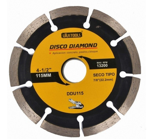 Disco De Corte Diamantado 115 Mm Seco Uyustools - 13200 Rpm 0