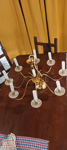 Lámpara Colgante Araña 8 Velas 0