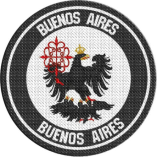 Parche Escudo Circular Argentina Buenos Aires 0