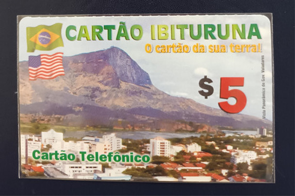 Cartão Telefônico Pré-pago Internacional. Governador Valadar 0