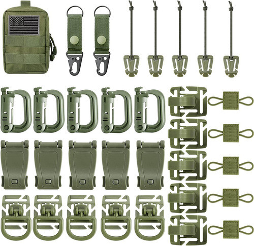 Kit De 34 Accesorios P/mochila Tactica, Supervivencia - 01 0