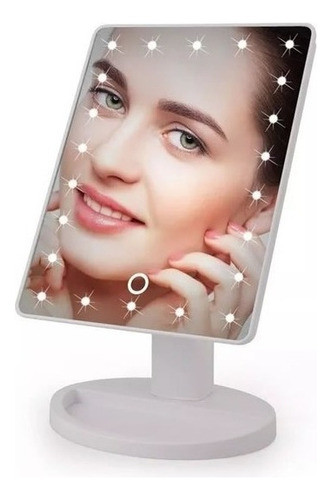 Espejo De  Maquillaje Con 22  Luces Led; Carga Con  Usb 0