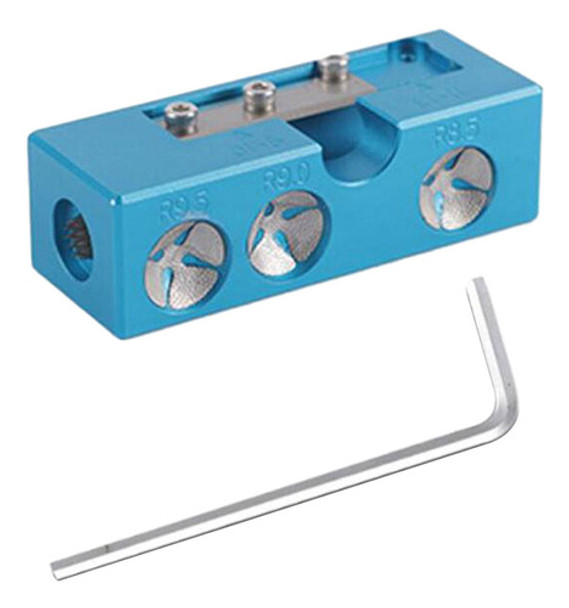 Ferramenta De Reparo De Ponta De Taco De Bilhar, Moedor Azul 0