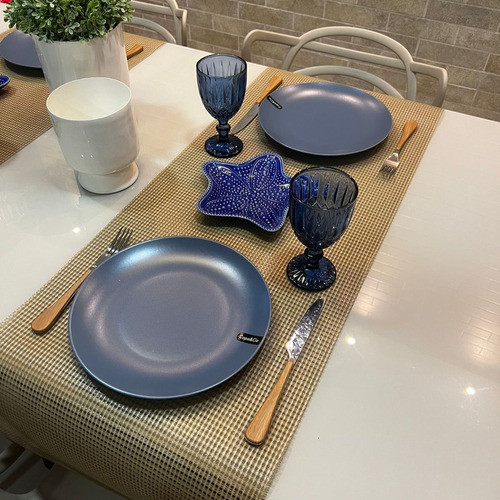 Jogo 2 Passadeiras Para Mesa 1mt X 40cm Caminho Limpa Fácil 0