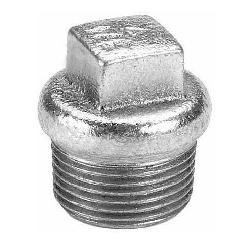Tapon Macho  Galvanizado  De 4 0