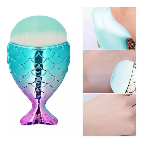 Brocha Cola De Pez Para Polvillo De Uñas Esculp Y Maquillaje 0