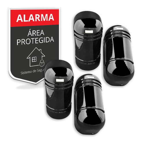 Promo Barreras Infrarrojas Exterior Alarma 60 Mts Doble Haz 0