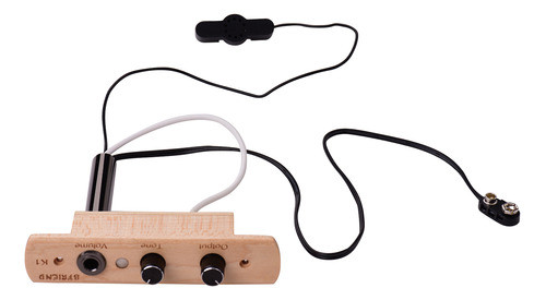 Microfone Pickup Drum Cajon Control Jack Com Tambor 0