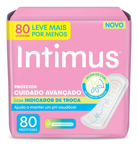 Protetor Diário Intimus Sensação De Frescor 80 Unidades 0