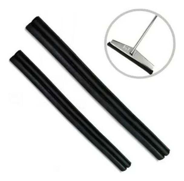Refil P/ Rodo De Alumínio 40 Cm De Borracha Kit Com 3 Un 0