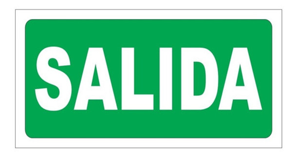 Cartel Salida 14x27 Alto Impacto 0