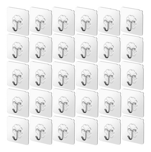 Ninth Five Paquete De 30 Ganchos Adhesivos De Pared, Ganchos 0