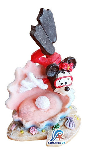 Minnie Mouse Buceando, Disney. Decoración Pecera Acuario 0
