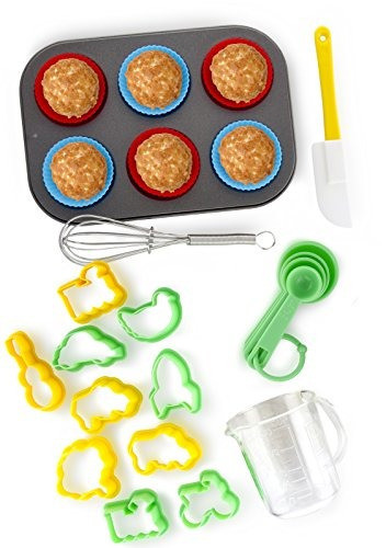 Juego De 24 Piezas Para Hornear Para Niños De Boxiki Kitchen 0
