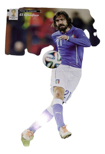 Mini Poster Andrea Pirlo  43 X 30 Satinado 0