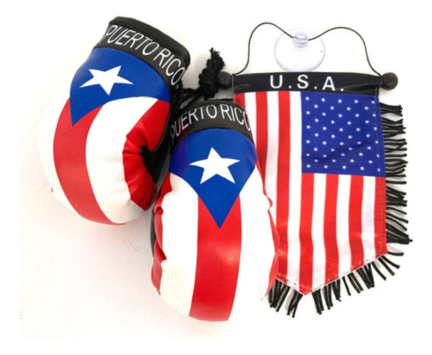 Mini Guante De Boxeo Americano Puertorriqueño Boricua Puer. 0 Mini Guante De Boxeo Americano Puertorriqueño Boricua Puer. 0