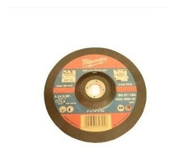 Disco Desbaste Metal 180mm X 6mm Milwaukee - Ynter 0