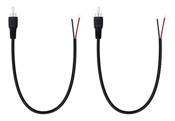 Fancasee (paquete De 2) Adaptador De Conector Jack Macho Rca 0