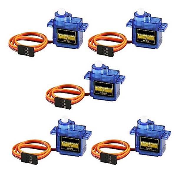 Dorhea 5 Piezas Sg90 Micro Servo Motor Mini Arduino Servo Sg 0