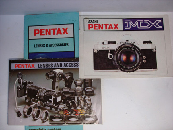 Pentax Mx Manual Original Impreso Ingles + Folleto Lentes 0