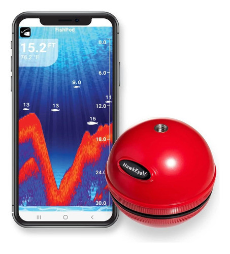 Localizador De Peces Bluetooth Hawk_eye Fishpod 5x Portátil 0