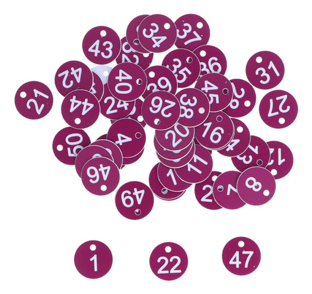 50 Unidades De Etiqueta Numerada, Redonda, Simples, Bonita, 0