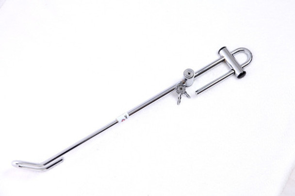 Trava Segurança Anti Furto Volante Pedal Carro Cromada 0