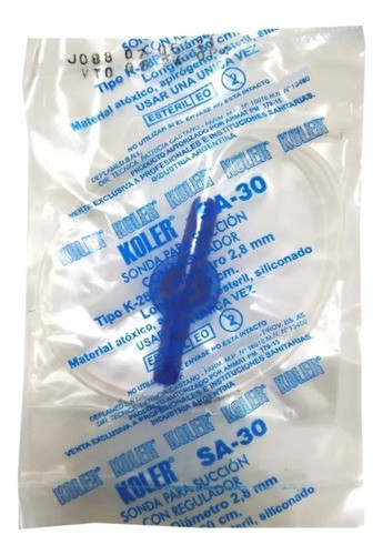 Sonda K30 Koler Sa Para Succión Con Regulador. 100u 0
