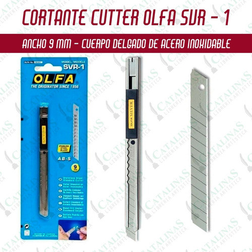 Cortante Cutter Cuchilla Olfa Svr / 1  9 Mm Microcentro 0