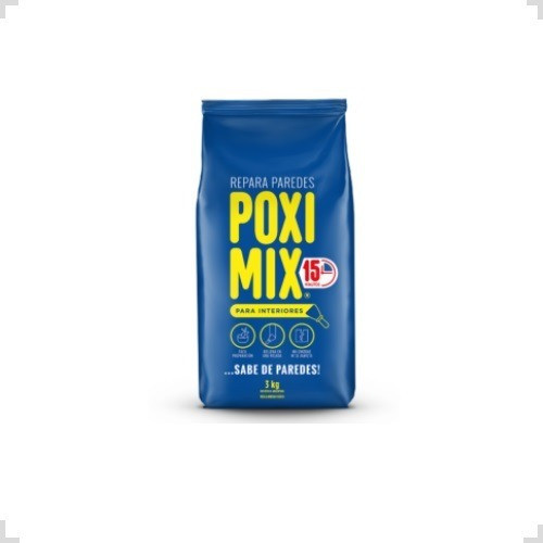 Mezcla Adeshiva A Base De Cemento 3kg Interior Poximix 0
