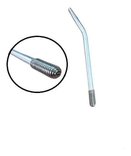 Bombilla Metálica Con Resorte Mate Acero Excelente Calidad 0