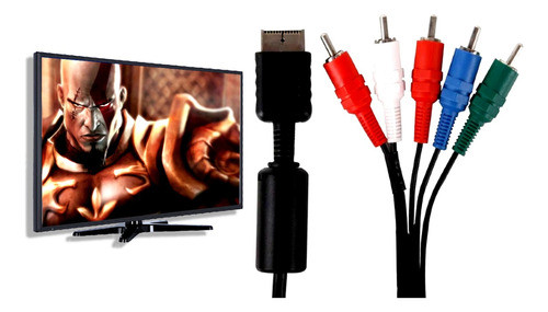 Cable Video Componente Para Ps2 Y Ps3 Ideal Lcd Led Smarttv 0