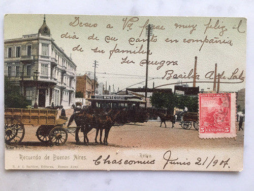 Postal  De Retiro En Buenos Aires  1907 0