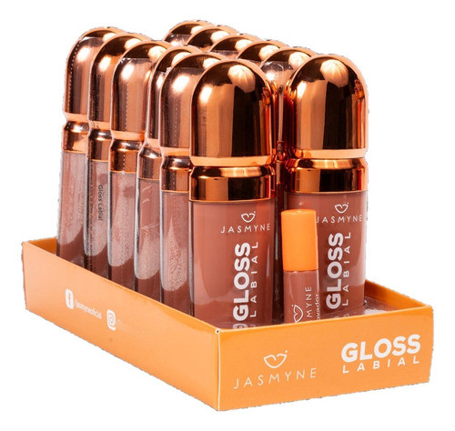 12 Gloss Labial Cor 4 Js011304 Jasmyne Atacado Sj 0