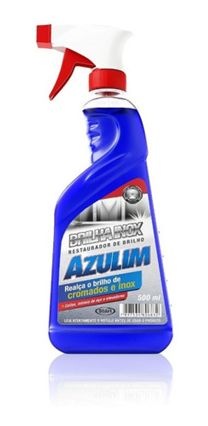 Limpa E Da Brilho Inox - Azulim 500ml Restaura Cromado 0