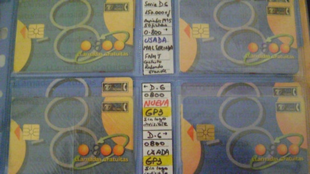 Tarjeta Tel Coleccion Telefonica Serie D.6  Fnmt Usada 0