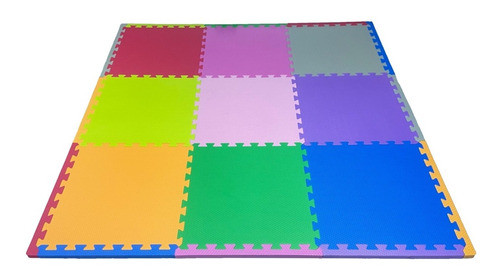 Kit 10 Pçs Tapete Eva Tatame De Encaixe Infantil 20mm 50x50 0