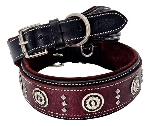 Blazingpaws Florington Collar De Perro Occidental De Cuero G 0