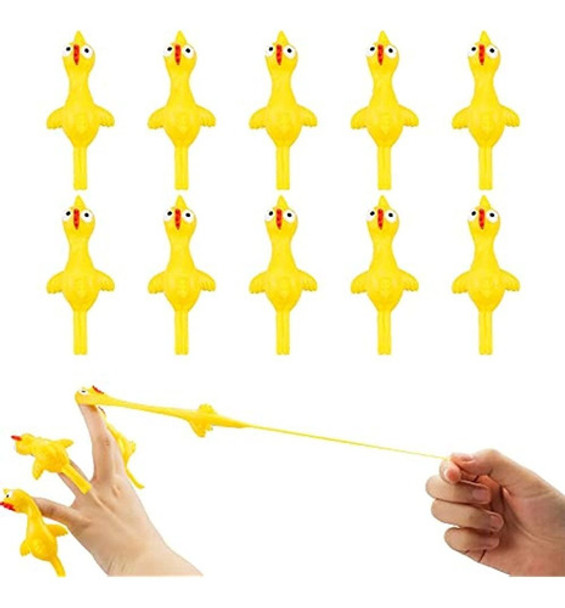 ~?tcotbe 10 Pack Slingshot Chicken,slingshot Chicken Rubber 0