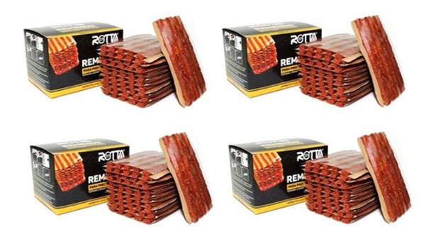 Kit Com 04 Caixas De Refil Para Remendo De Pneus - Rotta376 0