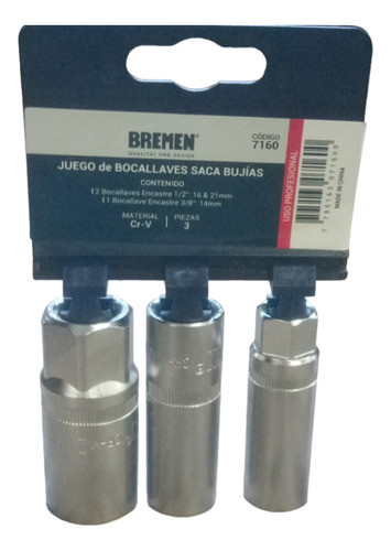 Tubos Saca Bujias Bremen 14-16-21 Auto Moto 7160 0