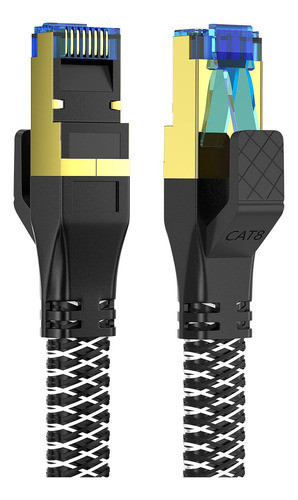 Ysong Cable Ethernet Cat 8 De 100 Pies, Cable De Red Cat8 De 0