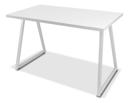 Mesa Cozinha Industrial Alpha Tampo De 100x60 Branco/branco 0