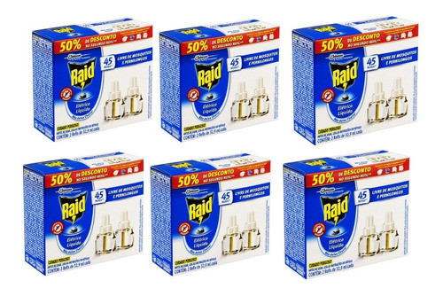 12 Refil Repelente Raid Elétrico Mata Mosquito Pernilongo 0