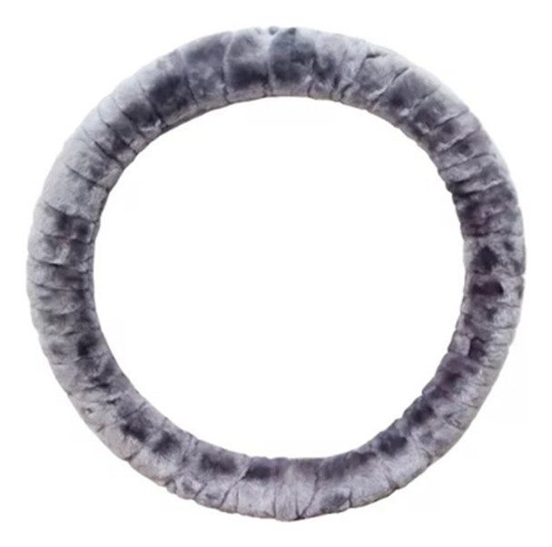 Cubre Volante Gris Peluche 38cm Universal 0